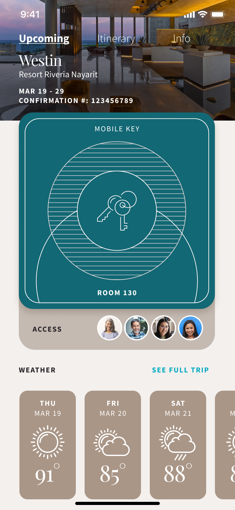 Mobile key — replacing the front-desk check-in with an app handoff
